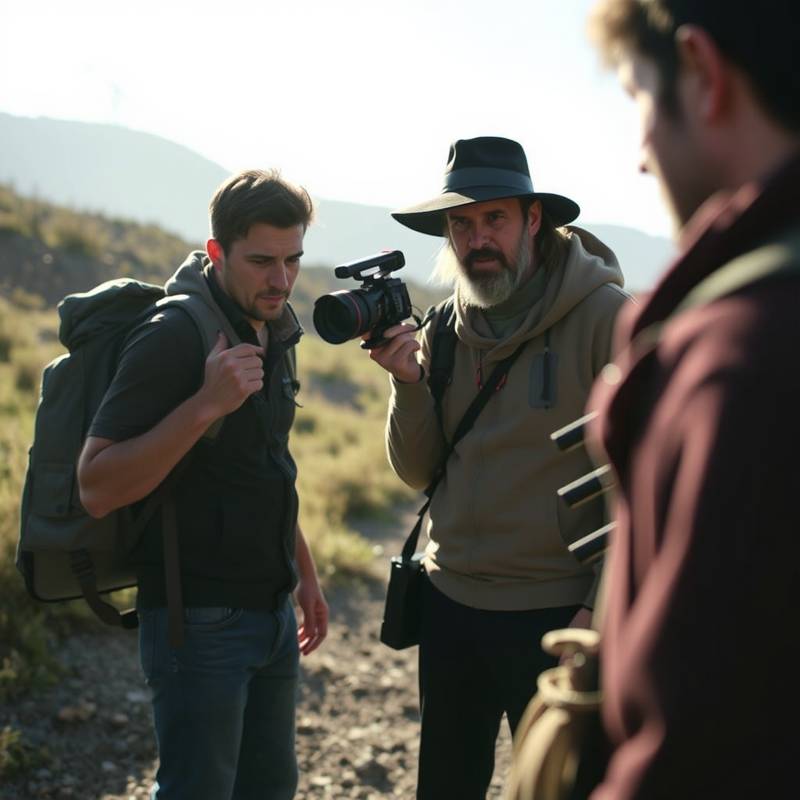 SceneFinders team working on a location scout.